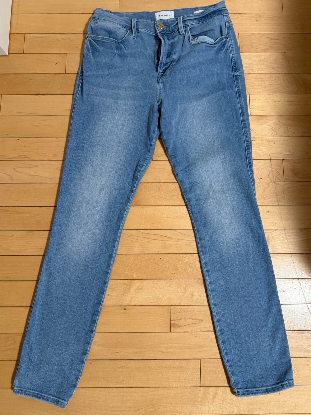 FRAME Le High Skinny Jeans Women's Size 29 High Rise Light Wash Stretch Denim